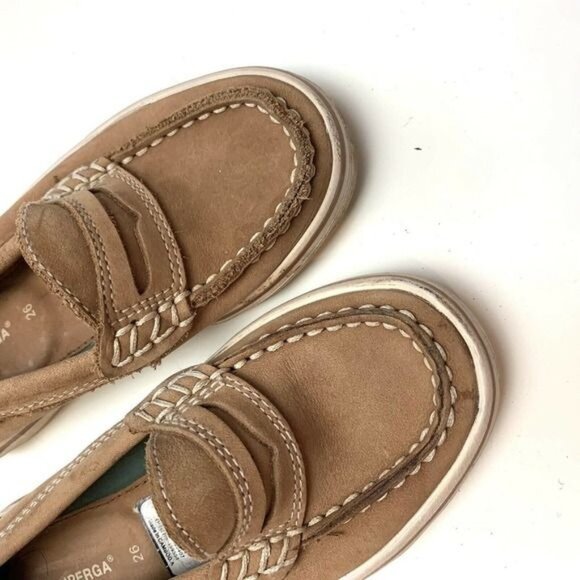 Superga • Tan Suede Loafers - Picture 3 of 9